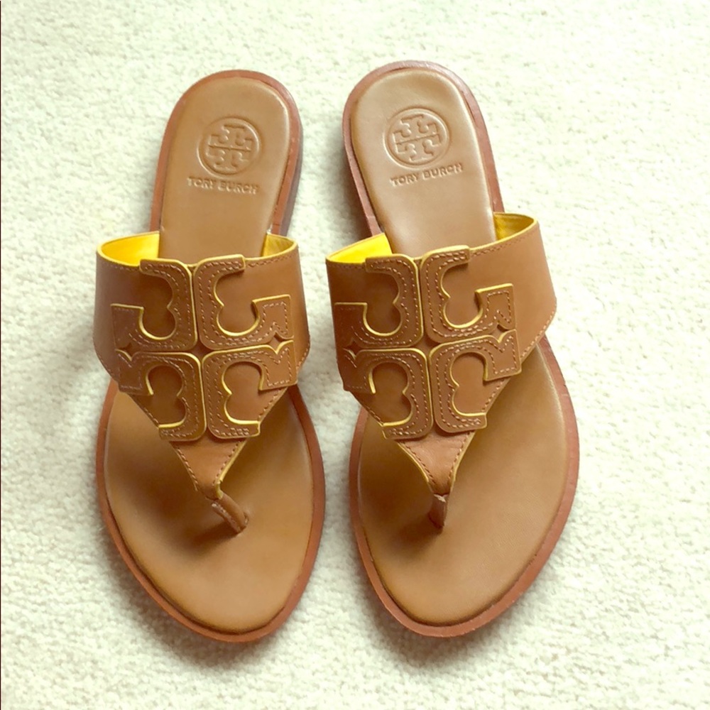 Tory Burch Sandals - Jamie Full Logo Size 5